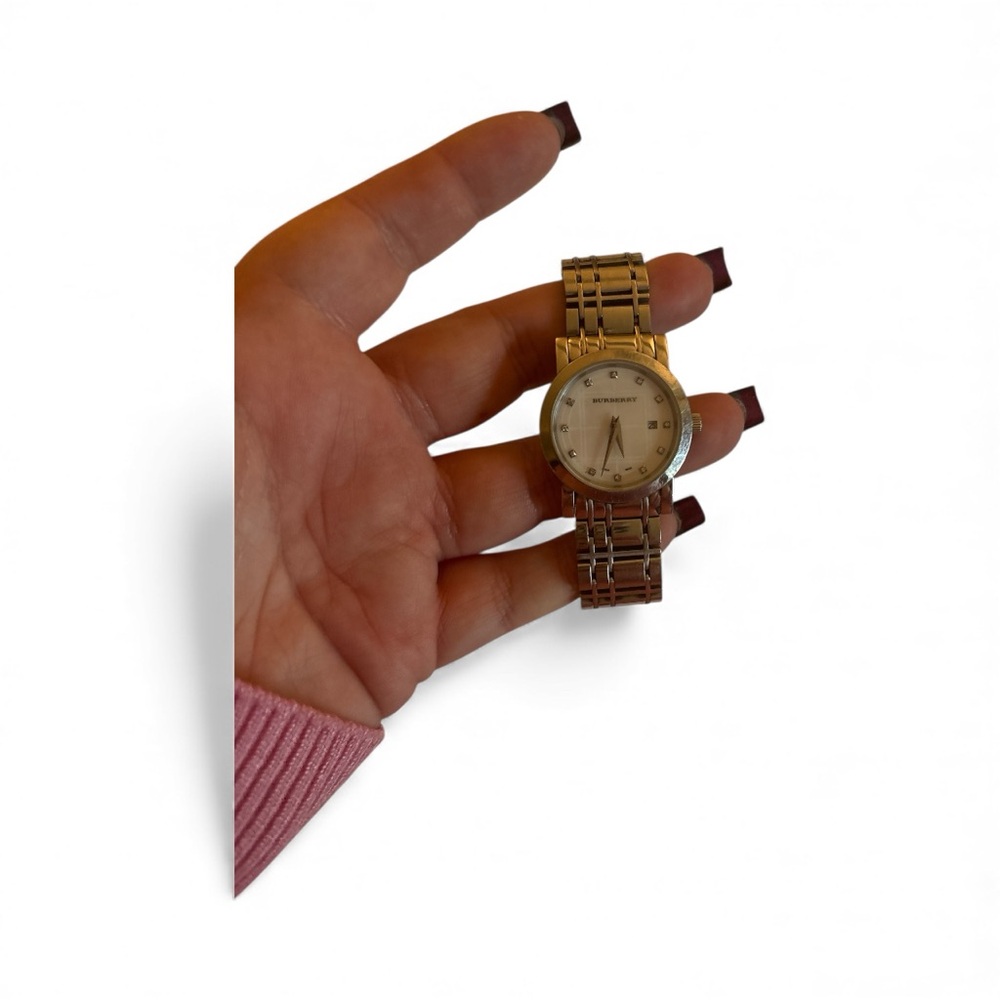 Burberry Gold Women's Watch with a minimalist face